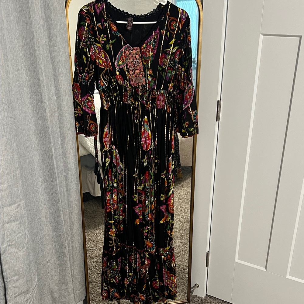 Vibrant Floral Maxi Dress